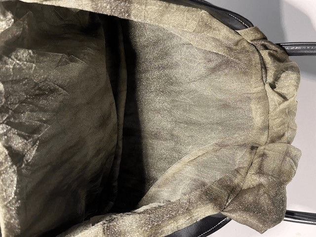 Grand sac à main noir "Elna QUINFIL" plat souple modèle carré