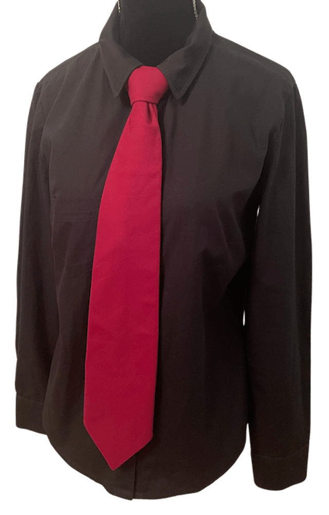 Cravate homme souple rouge 100 % polyester