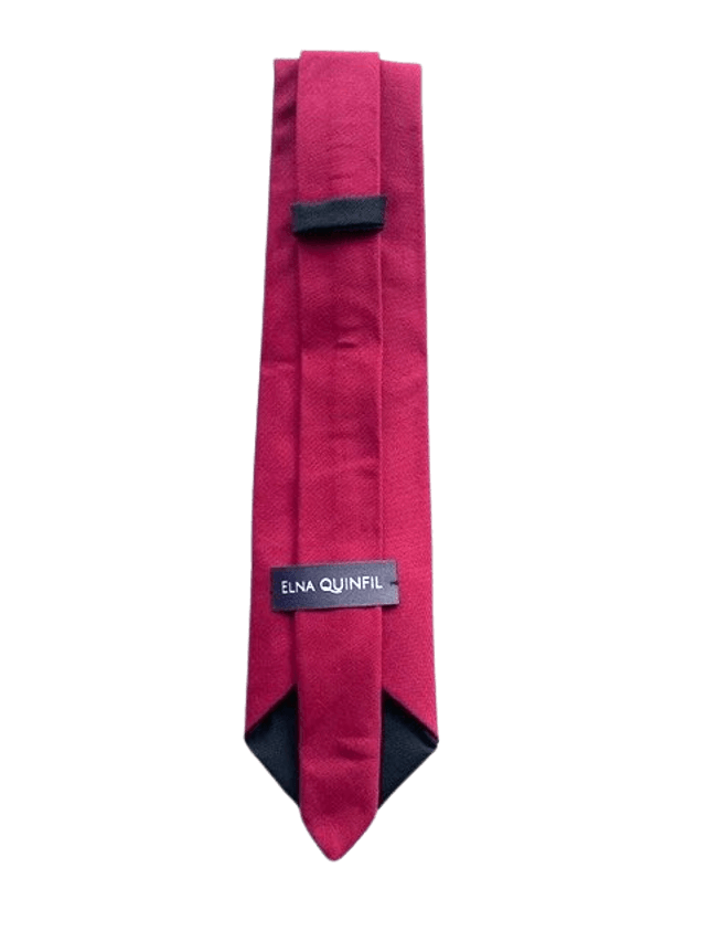 Cravate homme souple rouge 100 % polyester