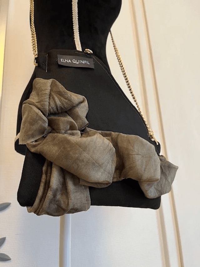 Sac à main &quot;Elna QUINFIL&quot; plat semi-rigide modèle trapèze