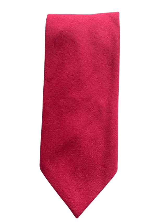 Cravate homme souple rouge 100 % polyester