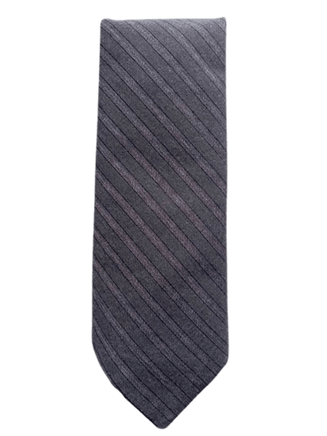 Cravate pour homme, fine, classique à rayures. Longueur : 140 cm. Finition à la main. (Couturière d&#039;Elna QUINFIL)